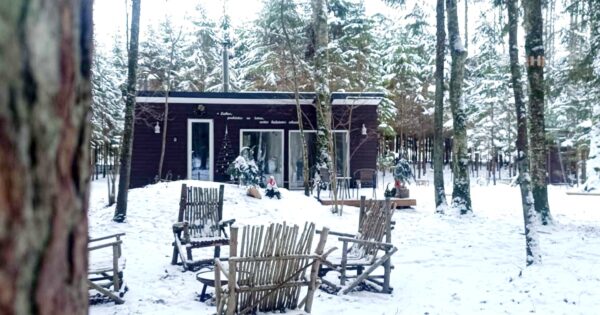 Miško sielos namelis su pirtele