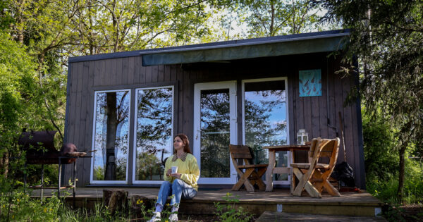 Namelio Upė terasa Namelis Namelis-Upe-WowStays