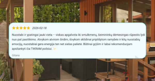 Kertė poilsio namai atsiliepimai