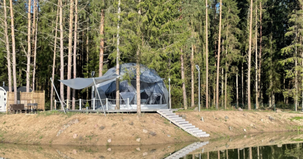 Kupolas su pirtimi Vilniaus rajone MOONGLAMPS Breeze Kupolas su pirtimi Vilniaus rajone MOONGLAMPS Breeze