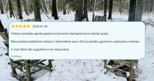 Miško sielos namelis su pirtimi atsiliepimai