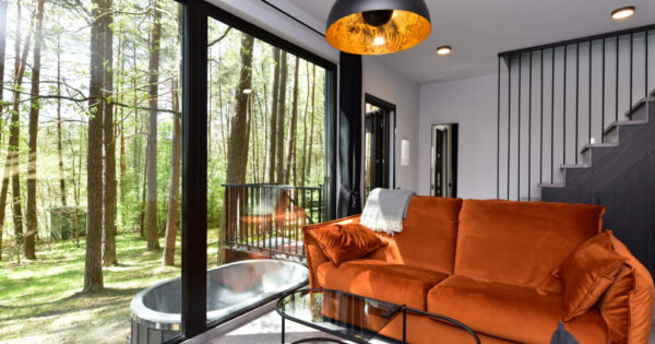 Nameliai Molėtų rajone su kubilu Premium Forest Bungalow Nameliai Molėtų rajone su kubilu Premium Forest Bungalow