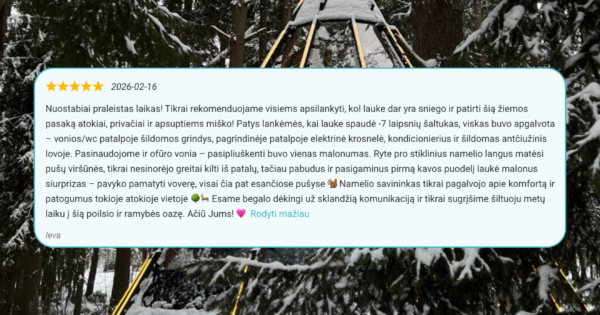 Stiklinis CallTipi namelis atsiliepimas