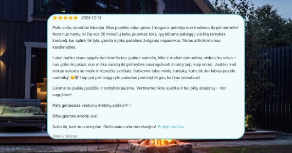 Virš Ąžuolų apartamentai Soprano atsiliepimai
